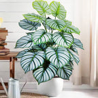 Artificial Tropical Leaf Plant – 60-103cm Potted Faux Greenery for Home Decor