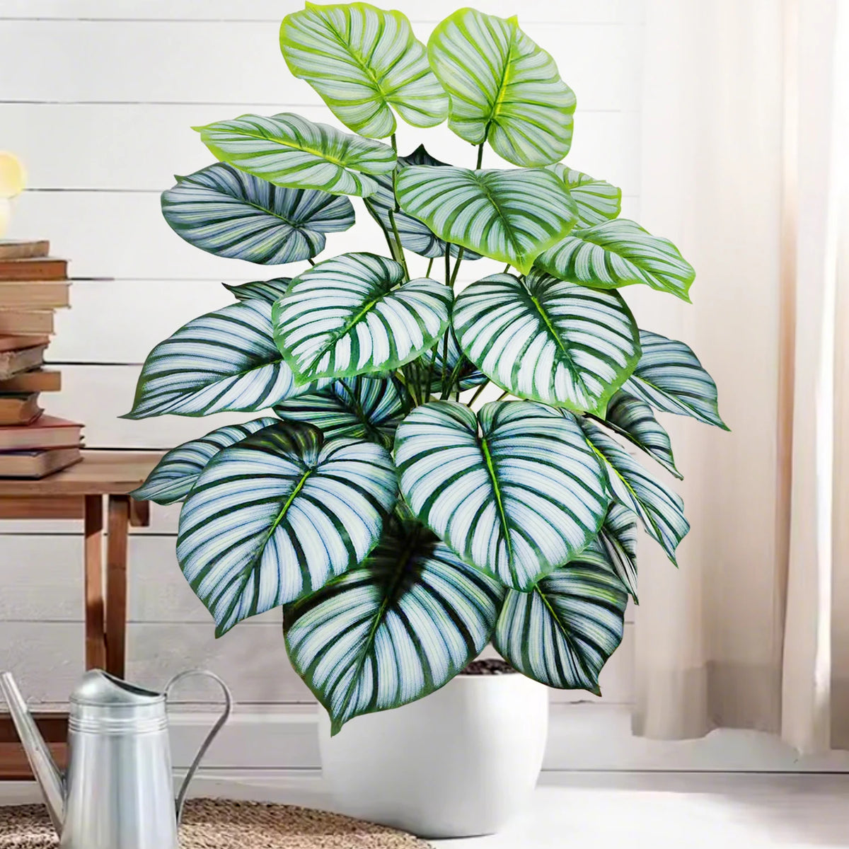 Artificial Tropical Leaf Plant – 60-103cm Potted Faux Greenery for Home Decor