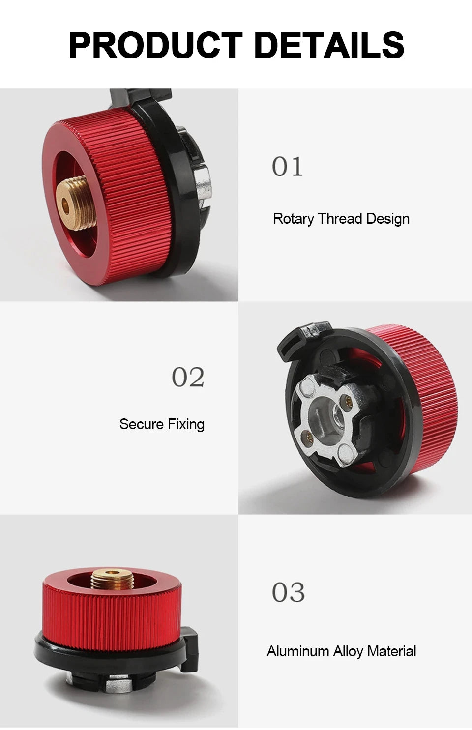 Camping Stove Adapter – Gas Cylinder Valve Converter for Outdoor Cooking