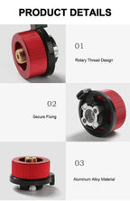 Camping Stove Adapter – Gas Cylinder Valve Converter for Outdoor Cooking