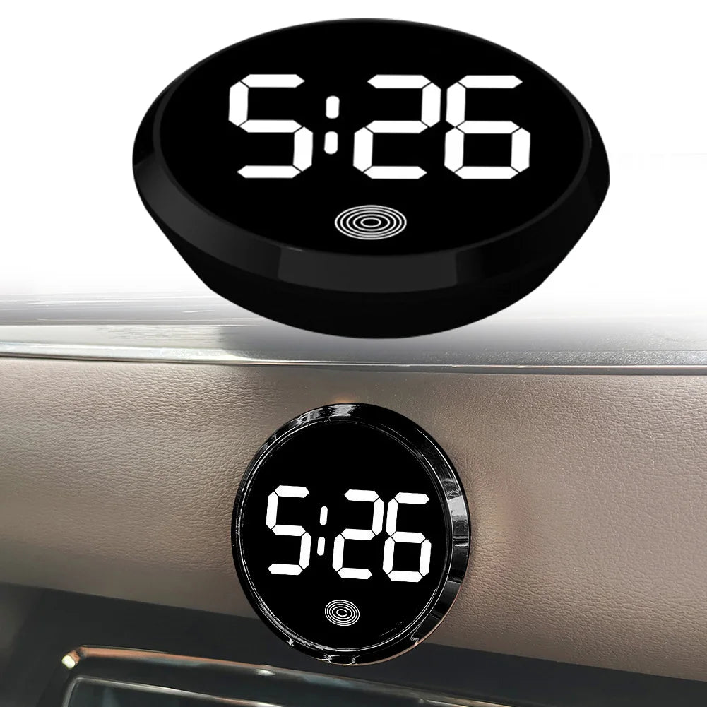 Luminous LED Car Clock – Touch Activated Digital Vehicle Dash Accessory