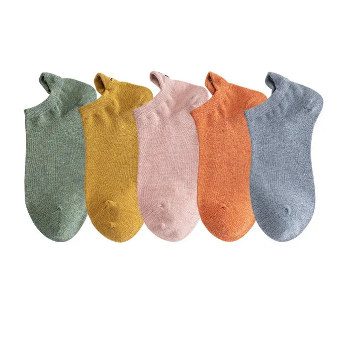 Embroidered Expression Ankle Socks – Kawaii Cotton Fashion for Casual Wear
