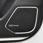 3D Aluminum Car Badge Emblems – Interior Audio Decoration for Audi Models