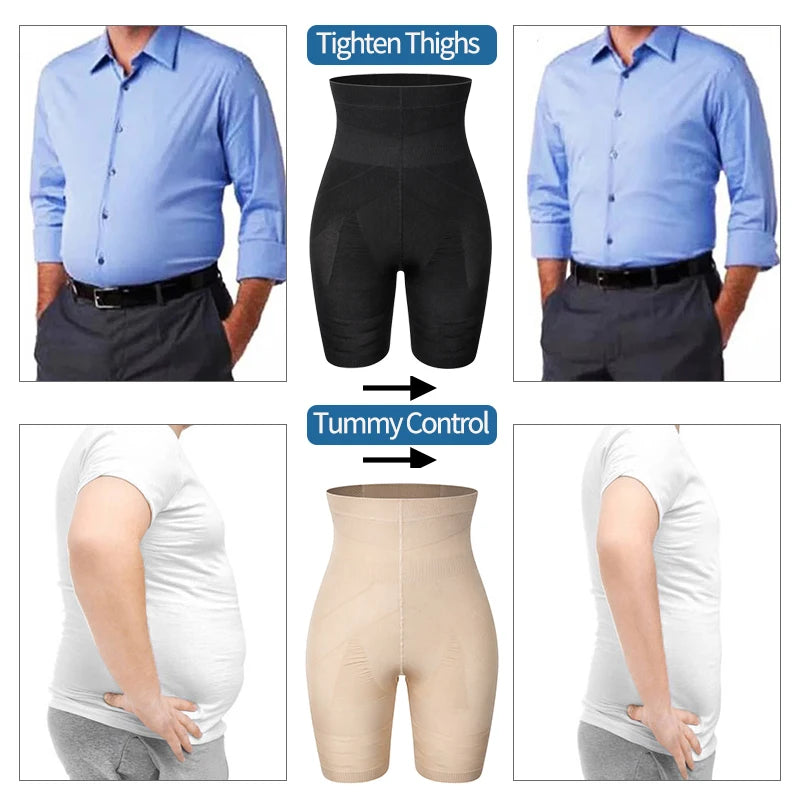 Men Tummy Control Shapewear – High Waist Compression Briefs for Body Slimming