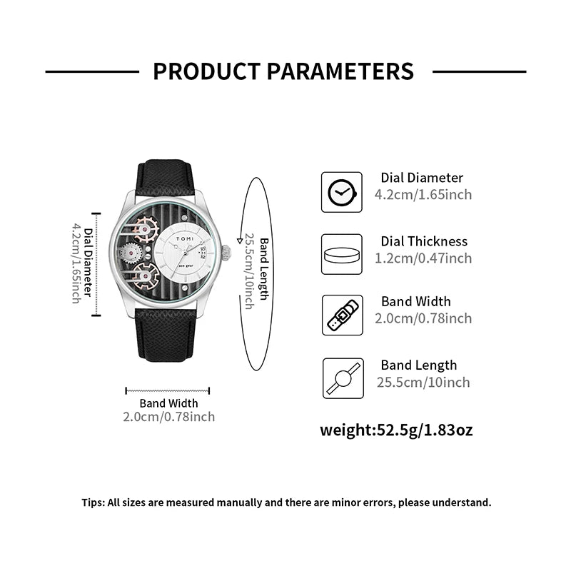 Quartz Men's Wristwatch – Luxury Minimalist Business Gift for Anniversaries