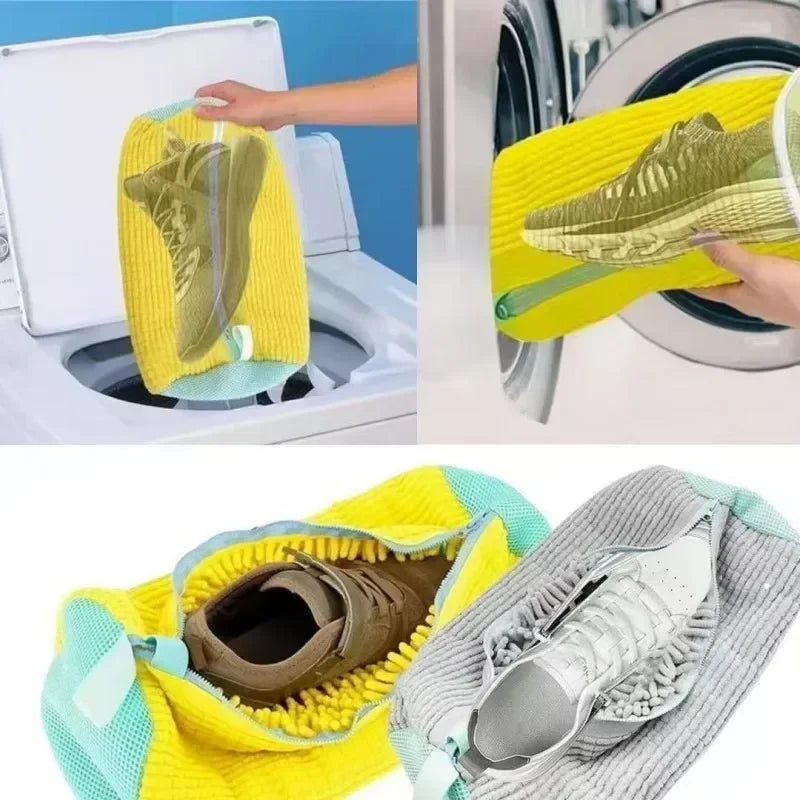 Sneaker Washing Mesh Bag – Protective Laundry Net for Cleaning Shoes