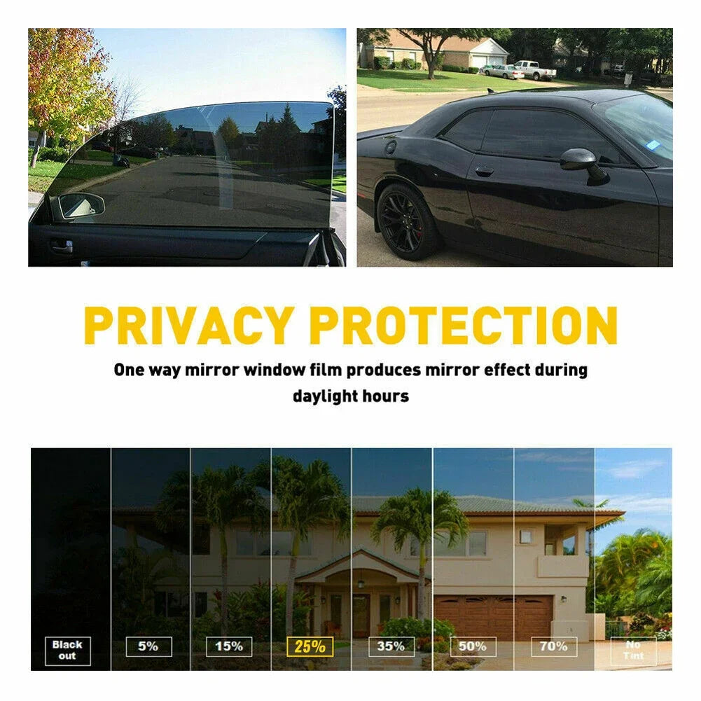 Black Window Tint Film – Solar UV Protection for Auto and Home Glass