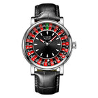 LIGE Roulette Quartz Watch – Luxury Leather Wristwatch for Men Gifts