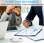 Mini Keychain Voice Recorder – Portable Digital Dictaphone for Meetings and Lectures