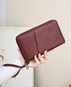 RFID Leather Passport Wallet – Anti-Theft Card Holder for Travel