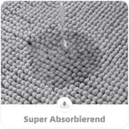 Chenille Bathroom Mat – Ultra Soft Absorbent Non-slip Rug for Shower Floors