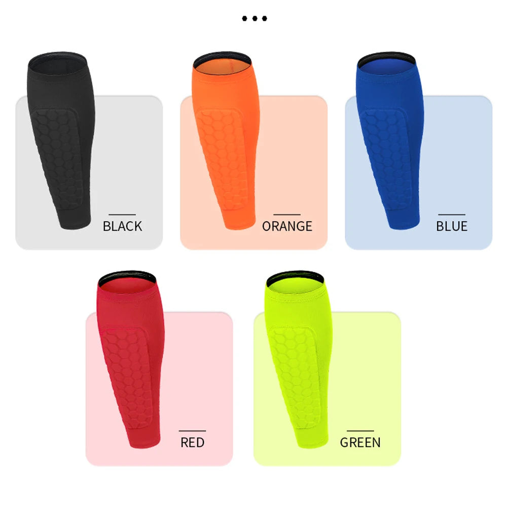 Honeycomb Soccer Shin Guards – Compression Calf Sleeves for Kids and Adults