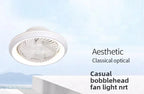 Rotating LED Ceiling Fan – 20 Inch Flush Mount Light for Modern Bedroom
