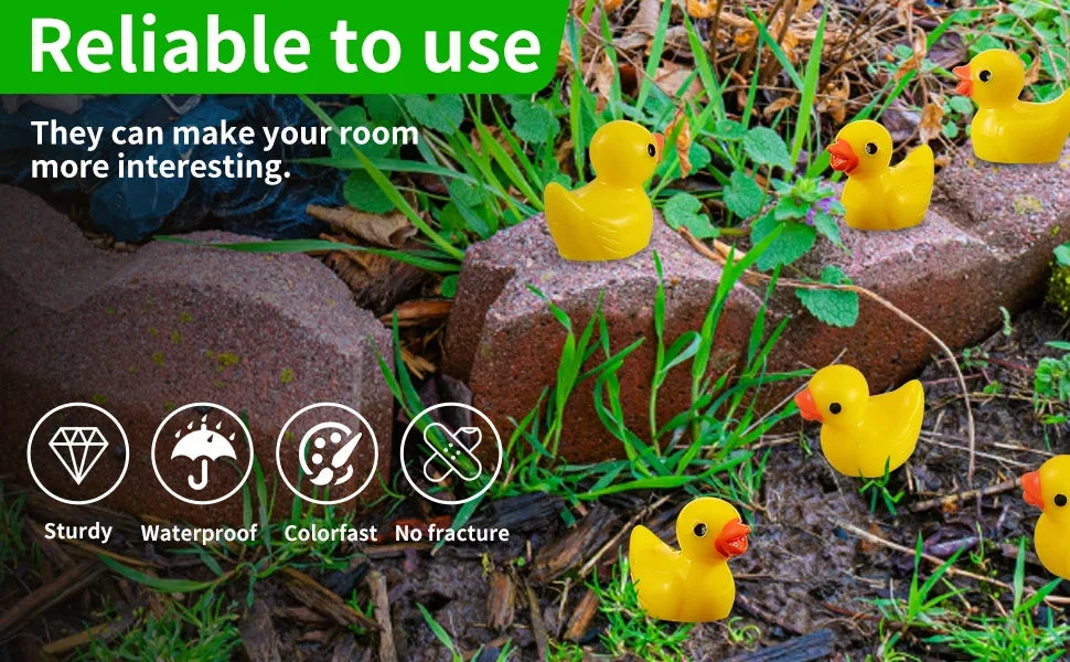Miniature Resin Duck Figurines – Tiny Animal Charms for Micro Landscapes