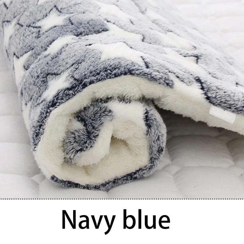 Flannel Pet Sleeping Mat – Warm Winter Cushion for Small and Large Dogs