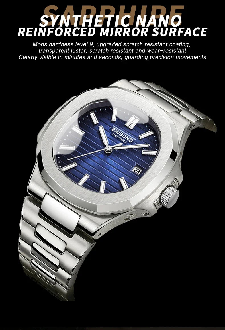 Automatic Quartz Wristwatch – Luxury Business Movement for Men