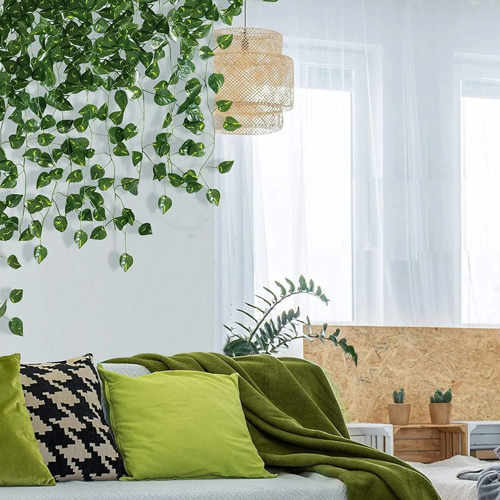 Artificial Ivy Leaf Garland – Realistic Greenery for Wedding Home Decor