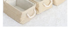 Linen Folding Storage Basket – Fabric Organizer for Wardrobe and Laundry
