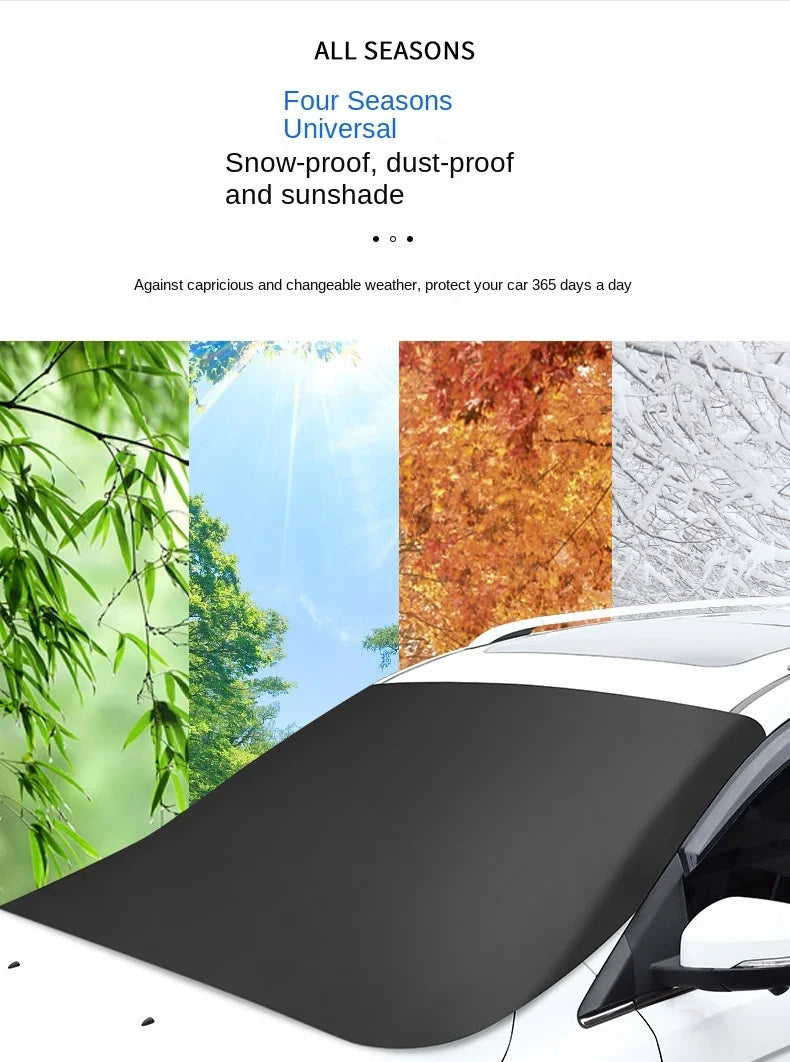 Magnetic Windshield Snow Cover – Insulated Frost Shield for Winter Car Care