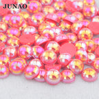 White AB Flatback Pearls – Assorted Size Beads for DIY Crafts and Jewelry