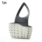 Adjustable Rubber Sink Caddy – Hanging Faucet Basket for Kitchen Organization
