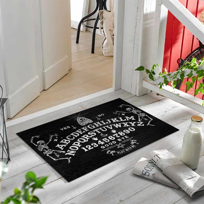 Gothic Witch Area Rug – Ouija Board Occult Decor for Home Halloween