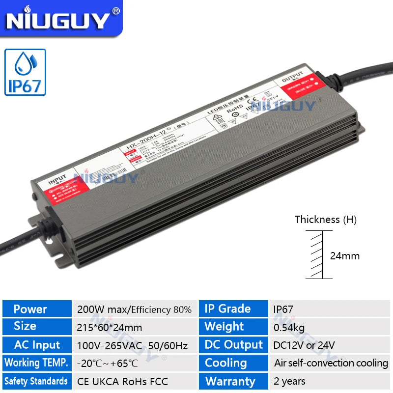 IP67 LED Transformer Waterproof Power Supply for Outdoors – Kairo Supply Co