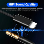 Lightning to 3.5mm AUX Cable – Gold-Plated Audio Adapter for iPhone Devices