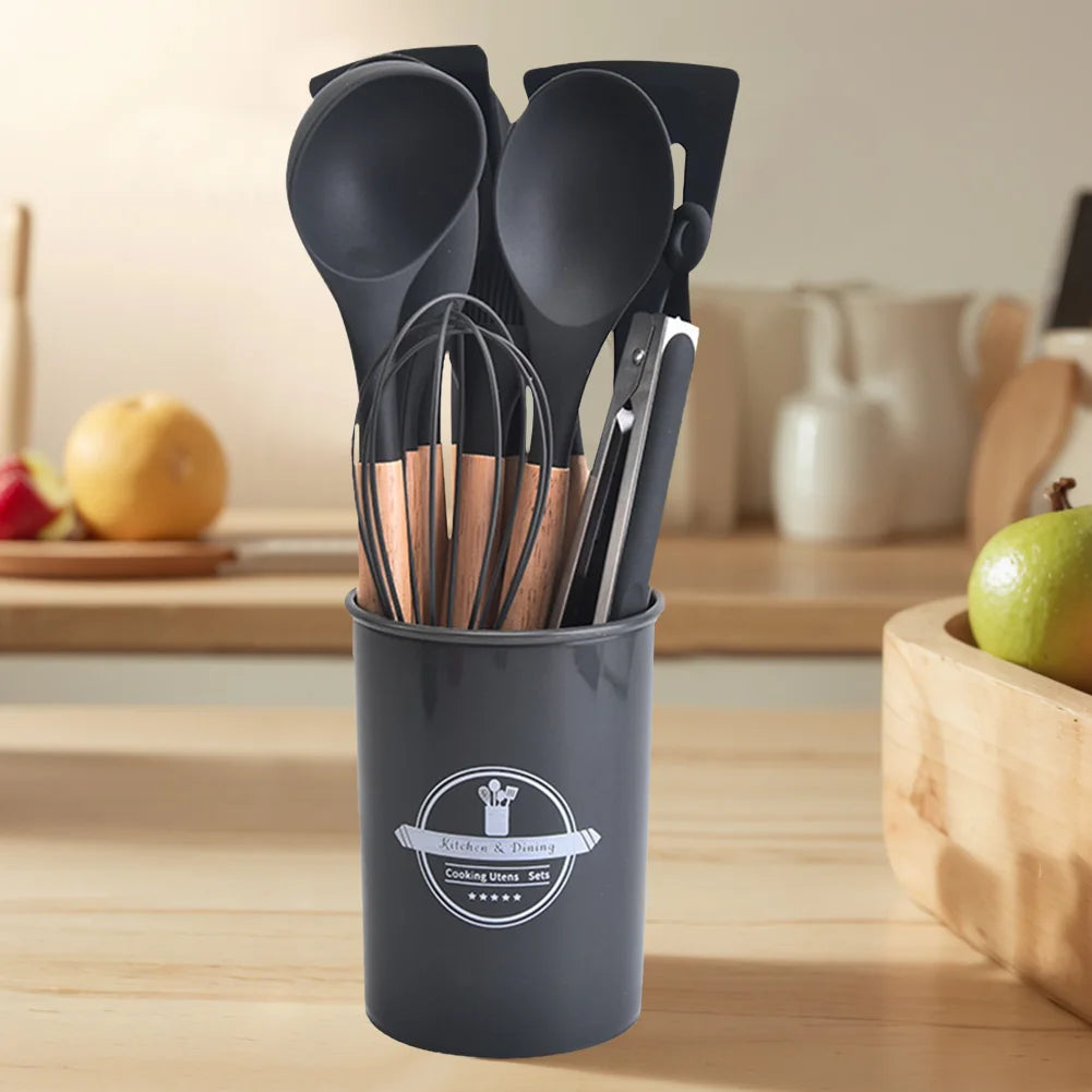 Silicone Kitchen Utensil Set – Non-Stick Cooking Tools for Home Chefs