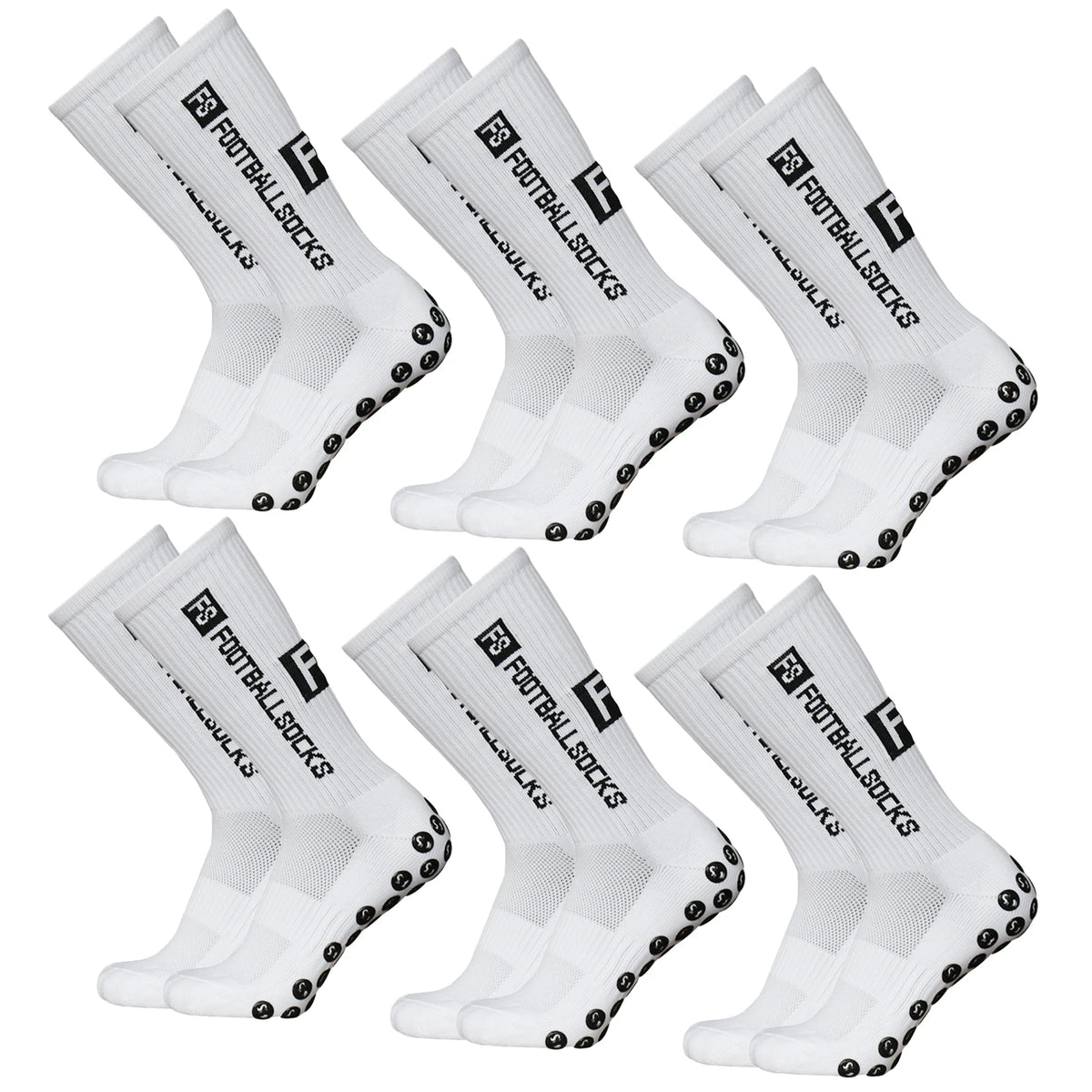 Anti-Slip Athletic Sports Socks – Stretchy Grip Crew for Football Soccer