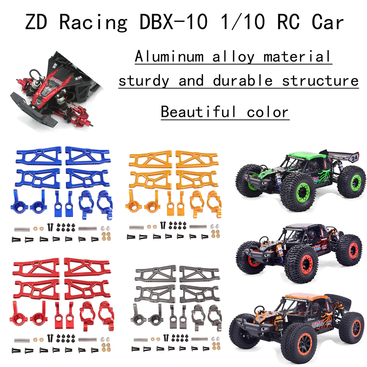 Metal Rocker Arm Steering Coupler Set – Upgrade Parts for 1/10 RC Cars