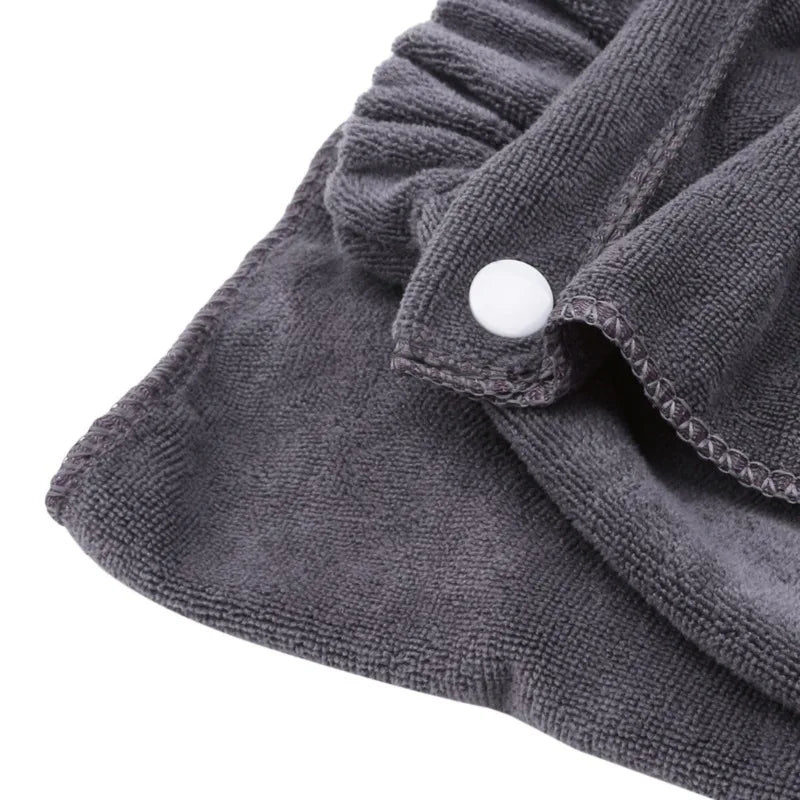 Wearable Polyester Bath Towel with Pocket – Soft Absorbent Wrap for Gym Beach