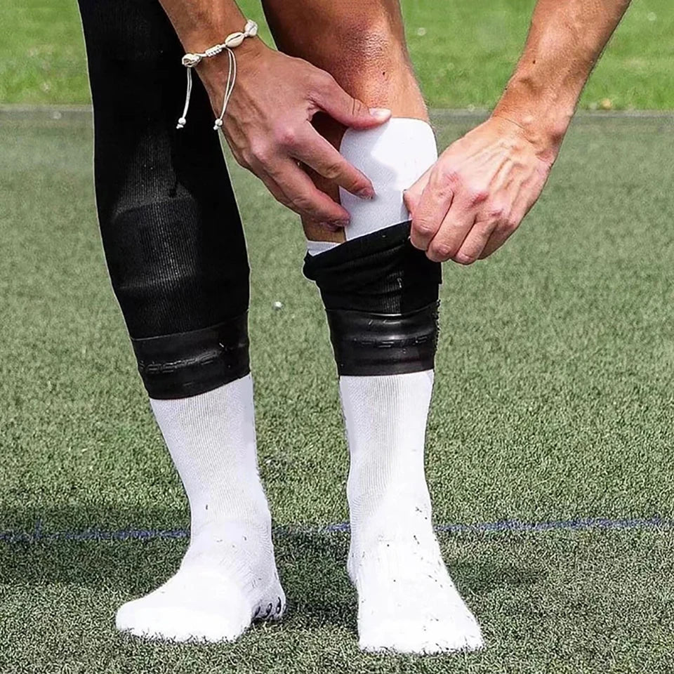 Silicone Shin Guard Straps – Adjustable Anti-Slip Holders for Soccer Football