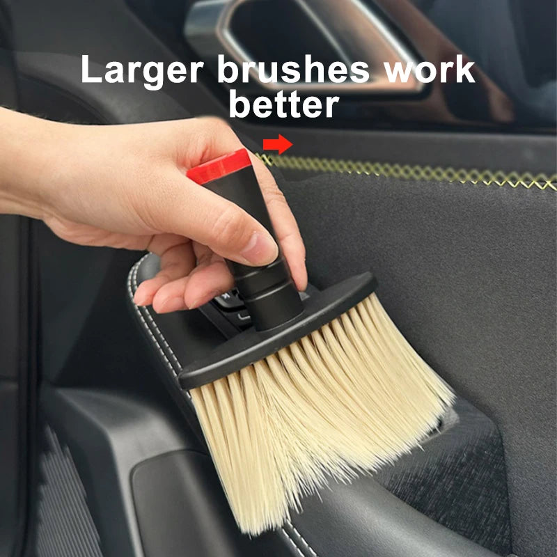 Soft Bristle Cleaning Brush – Dust Removal Tool for Car Interior Detailing