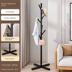 Marble Floor Standing Clothes Rack – Minimalist Bedroom Coat Storage