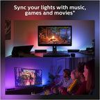 RGB LED Strip Lights – Music Sync Remote Control for Room Atmosphere Decoration