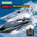 High Speed RC Racing Boat – 2.4G Dual Motor Watercraft for Kids