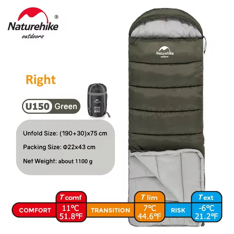 Ultralight Cotton Sleeping Bag – Waterproof Winter Gear for Outdoor Camping