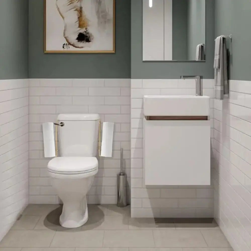 Wall Mounted Paper Towel Holder – Adhesive Bathroom Kitchen Organizer
