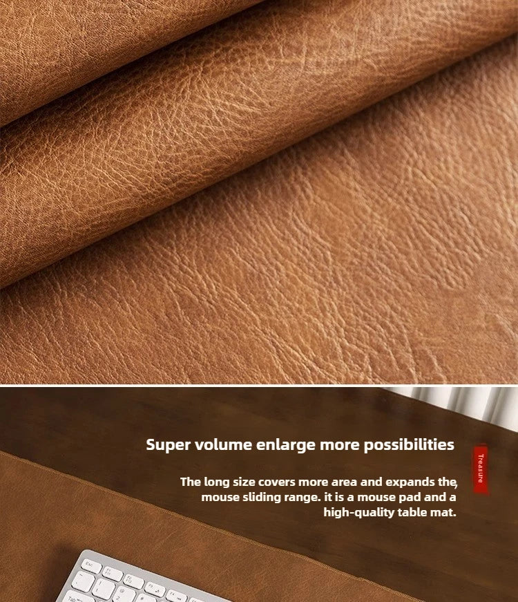 Large PU Suede Desk Mat – Waterproof Non-slip Pad for Gaming Setup
