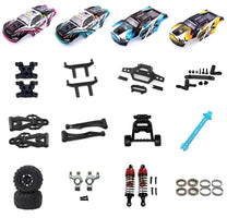 RC Car Spare Parts – Oil Shock Absorbers and Tires for 1/16 Scale Models