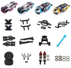 RC Car Spare Parts – Oil Shock Absorbers and Tires for 1/16 Scale Models