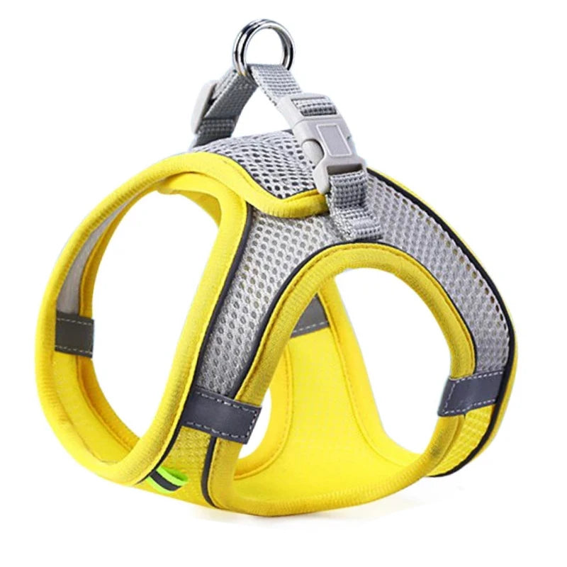 Reflective Breathable Pet Harness – Adjustable Vest for Small Medium Dogs