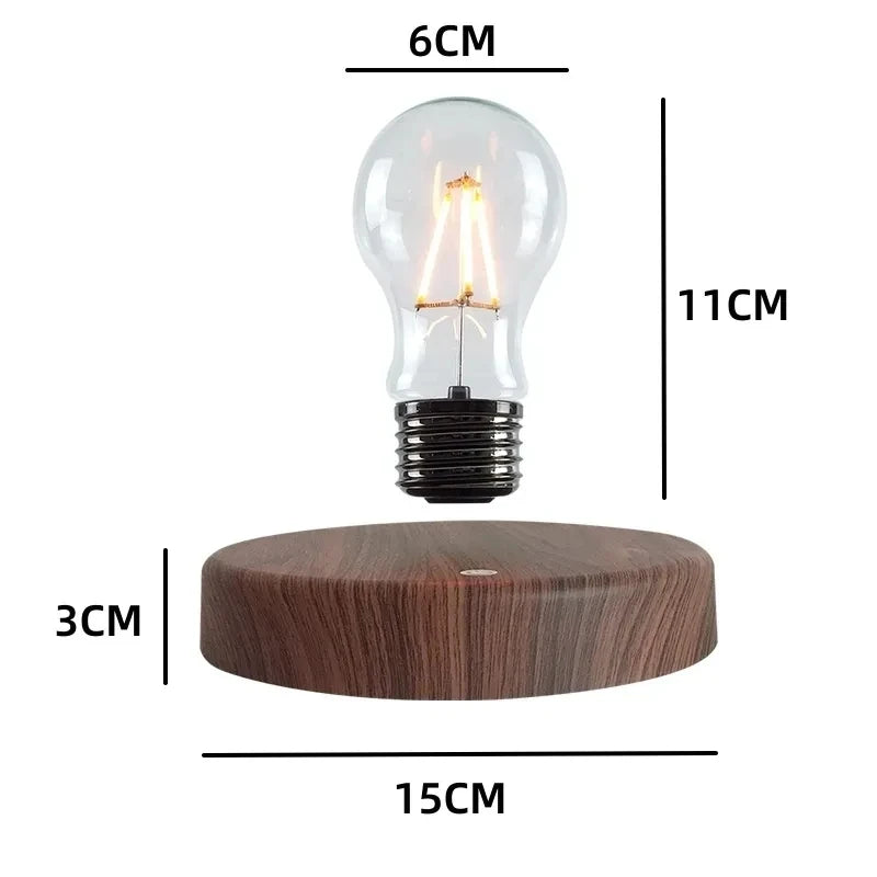 Magnetic Levitation LED Lamp – Floating Glass Bulb for Desk Decoration