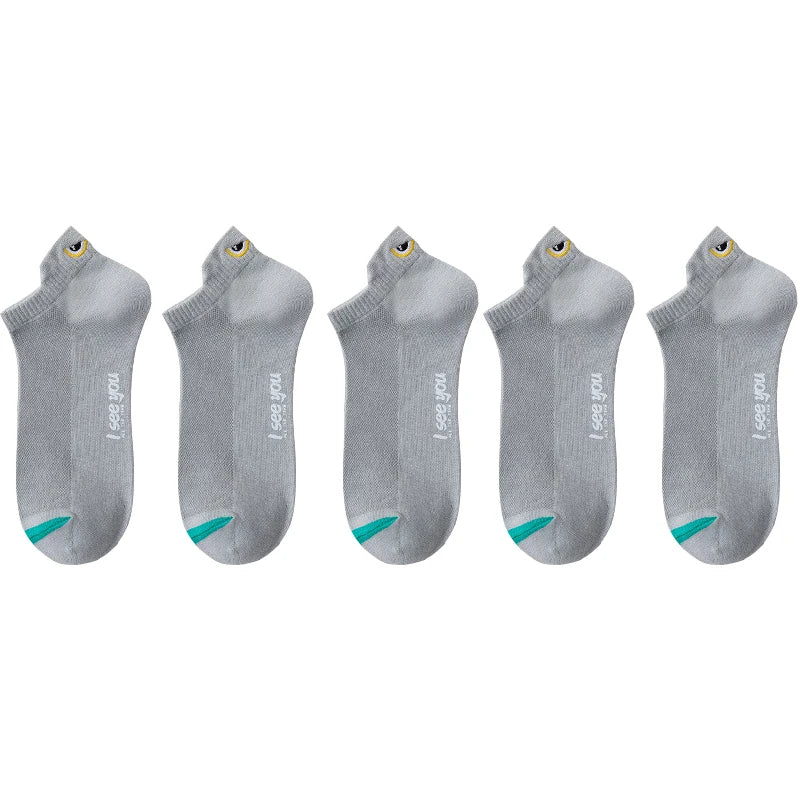 Breathable Ankle Socks – Thin Low-Cut Athletic Wear for Men and Women