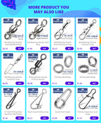 Ball Bearing Fishing Swivels – Stainless Steel Coastlock for Saltwater Angling