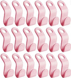 Plastic Hanger Connector Hooks – Space Saving Extender for Closet Organization