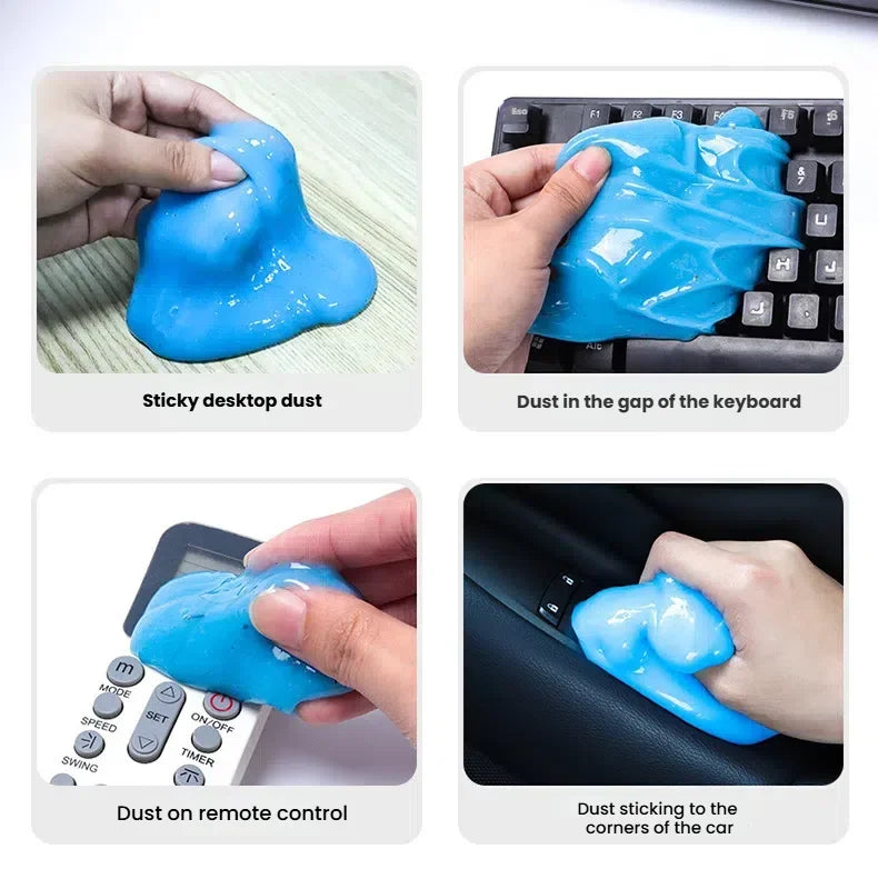 Car Cleaning Gel – Dust Removal Slime for Automobile Air Vents and Keyboards