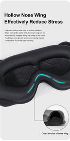 Soft 3D Sleeping Mask – Breathable Light Blocking Eyeshade for Travel