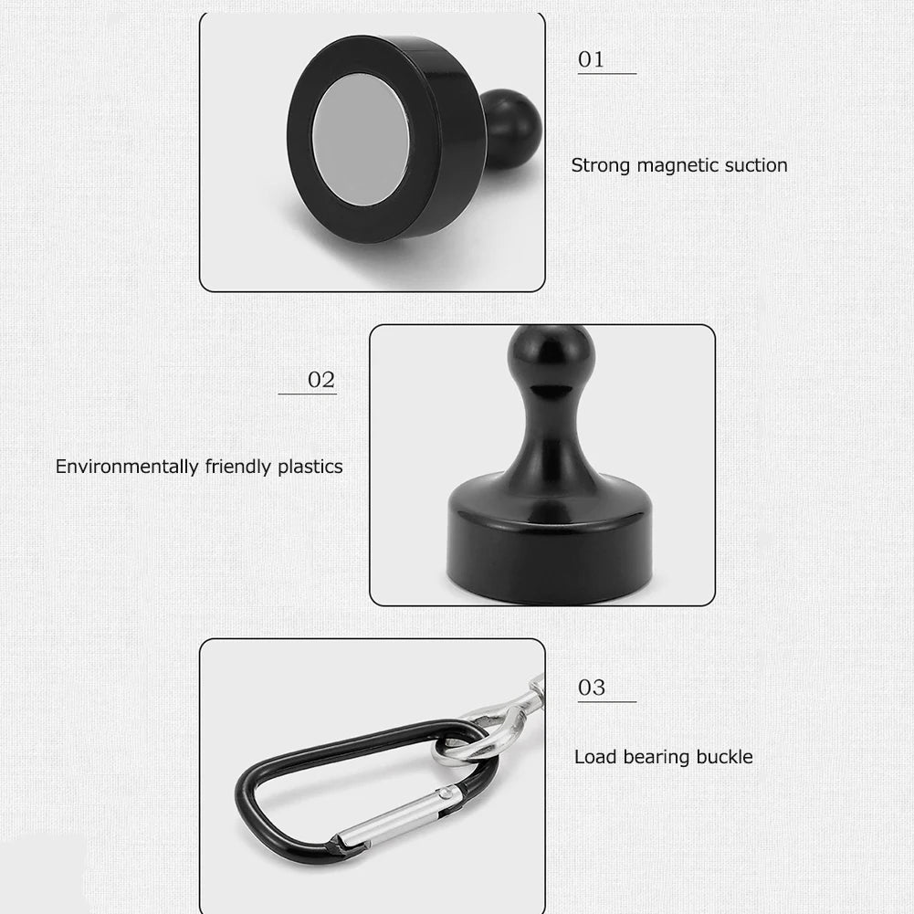 Magnetic Hooks – Heavy Duty Steel Hangers for Outdoor Camping and Tents